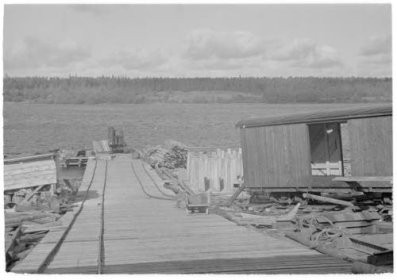 Rovskoje Syväri_09  Junanvaunujen rakennustyömaa Rovskojessa_SA-kuva 12-9-1942