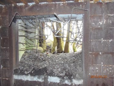 Rajakonnun lentokenttä_04 Näkymä lentokentän laidan bunkkerista ulos toukokuussa 2015_Kuva T Kaarlela