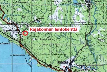 Rajakonnun lentokenttä_02 Sijaintikartta