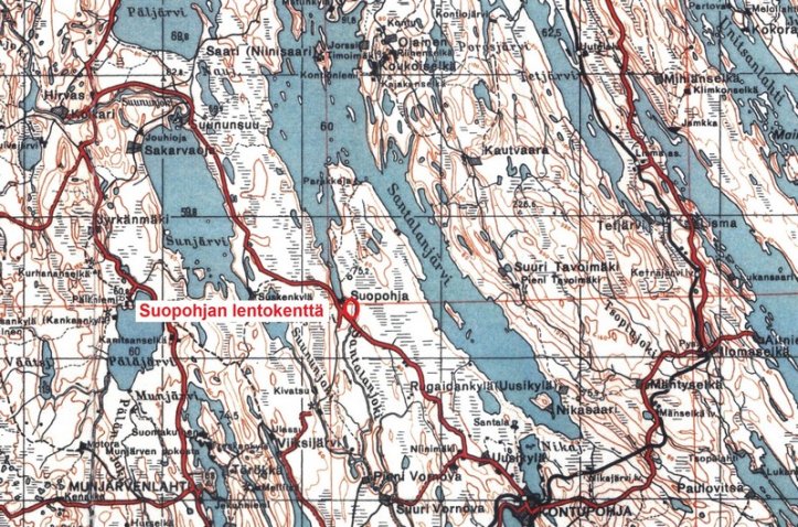 Suopohjan lentokenttä Kontupohja Aunus