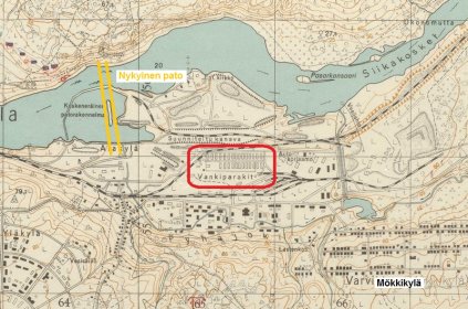 Podporozen pato ja voimalaitos_01 Peruskartta_Julkaisuajankohta joulukuu 1942_