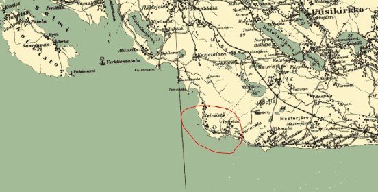 Seivästö kuva 1 Seivästön sijainti