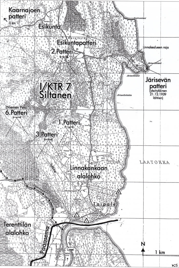 Sillan Patteriston tuliasemat Taipaleessa