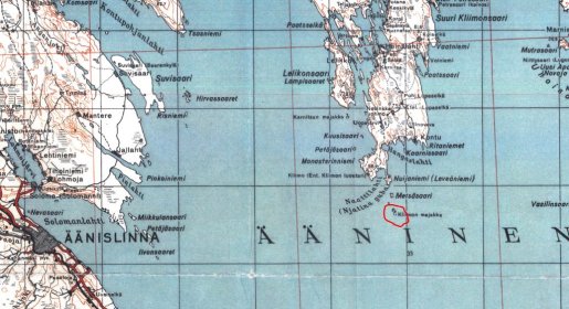 Mäntysaari kuva 1 Mäntysaaren sijainti