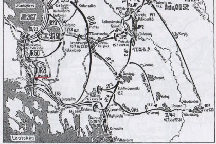 JR 8 Luutnantti Gummerus Läskelä_01 Sotatoimia Laatokan koillispuolella heinäkuussa 1941