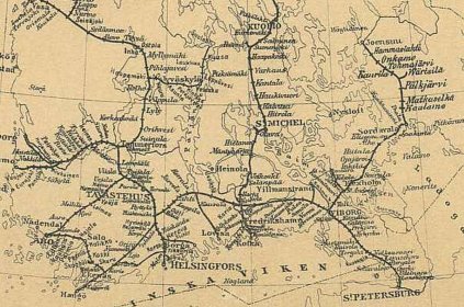 Sortavalan rautatieasema_07 Etelä-Suomen rautatieverkko 1900-luvun alussa_Kuva Heninen net