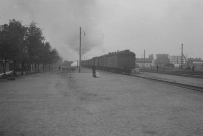 Sortavalan rautatieasema_04 Jatkosodan viimeinen juna lähti Sortavalan asemalta 22-9-1944 kello 10_SA-kuva 22-9-1944