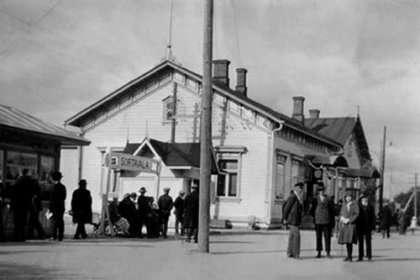 Sortavalan rautatieasema_01 Asema 1930-luvulla_Kuva E Aaltonen Heninen net