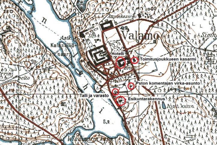 RT 3 Pston komentajan virka-asunto Valamon satama