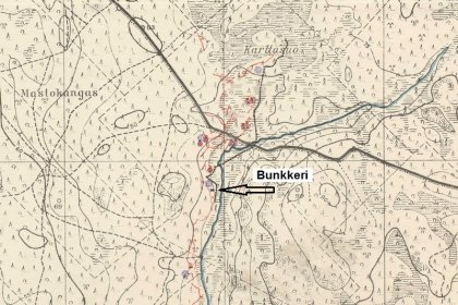 U-asema Rämeoja_03 U-aseman kantalinnoitteet Lemetin lohkon etulinjassa