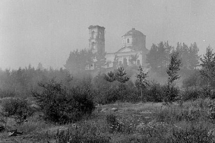 Salmin ortodoksikirkko_02 Näkymä kirkolle heinäkuussa 1944_SA-kuva 2-7-1944