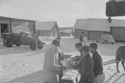 Tsopina_01 Kylänäkymä marraskuussa 1941_SA-kuva 12-11-1941