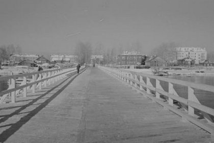 Voznesenja_06 Kenttäsilta kuvattuna Syvärin etelärannan suuntaan huhtikuussa 1942_SA-kuva 5-4-1942
