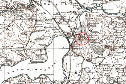 Paasonvuori Sortavala_04 Paasonvuori peruskartalla