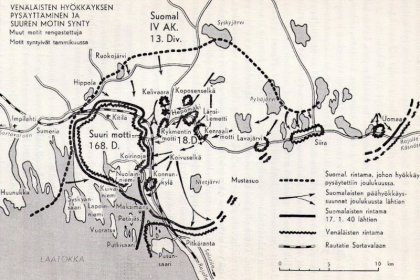 Venäläisen 168.Dn muistomerkki Rytty_03 Talvisodan motteja Laatokan koillisnurkalla