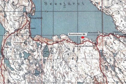 Kuusiniemen tukikohta Seesjärvi Aunus_08 Yleiskartta