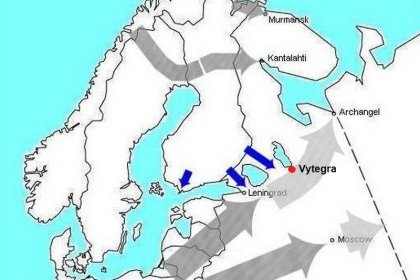 Vytegra_01 Barbarossa-suunnitelmassa Vytegra oli Saksan Pohjoisen Armeijaryhmän reitillä