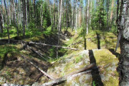Loimola kaakko_12 U-aseman panssarikaivanto on yhä syvä tien molemmin puolin_Kuva E Naukkarinen heinäkuu 2017