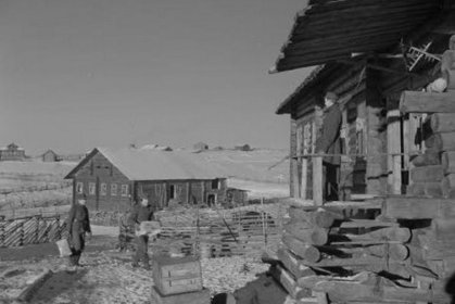 Kumsjärvi Aunus_03 Kylänäkymä marraskuussa 1941_SA-kuva 16-11-1941