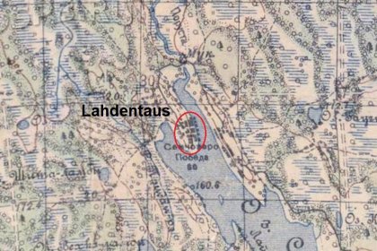 Lahdentaus Aunus_05 Sijaintikartta
