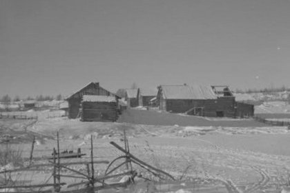 Kirvesvaara Aunus_01 Kirvesvaaran taloja marraskuussa 1941_SA-kuva 1-11-1941