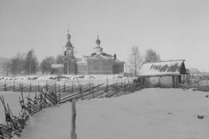 Paateneen pogosta Seesjärvi Aunus_03 Paateneen ortodoksikirkko marraskuussa 1941_SA-kuva  4-11-1941