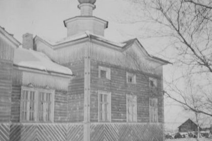 Paateneen pogosta Seesjärvi Aunus_04 Kirkko on rakennettu vuonna 1900_SA-kuva  4-11-1941