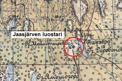 Jaasjärven luostari Aunus_07 Sijaintikartta