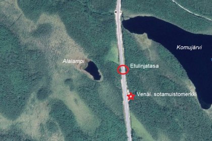 Etulinja Muurmannin valtatien kohdalla_01 Satelliittinäkymä