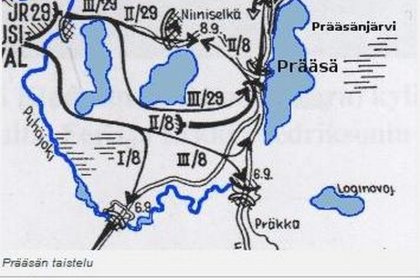 Kolmas Ratkaiseva  Präkkä Aunus_03 Taistelu Prääsästä syyskuussa 1941