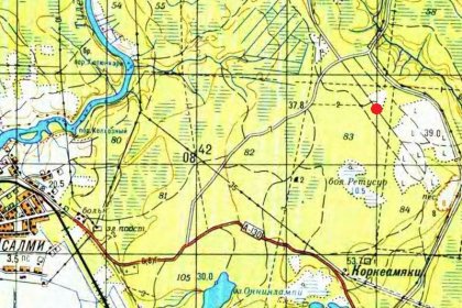 Venäläinen sotilaslentokenttä Salmi_02 Yleiskartta