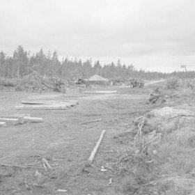 Kiestingin radan päätepysäkki_10 Radan pään tienoo elokuussa 1941_SA-kuva 10-8-1941