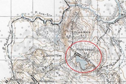 Kaukoijärvi_07 Venäläinen topografinen kartta 1930-luvulta