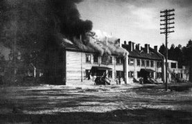 VI AKE:n esikunta ja kasarmit Nurmoila Aunus