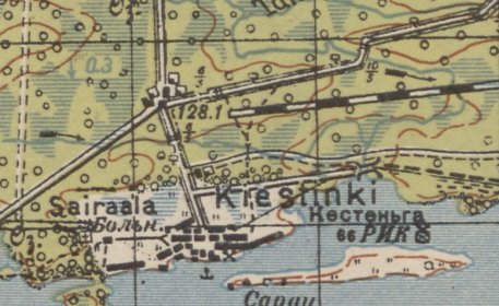 Kiestinki venäläinen kartta