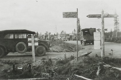 Saksalaista autokalustoa Kiestingin teillä