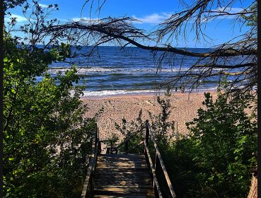 Eva Braun kesähuvilan rantaa